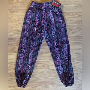 Vibrant Patterned Kids Joggers